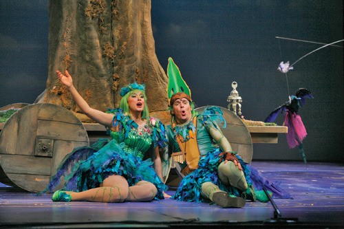 Opera singers perform in 'The Magic Flute.'