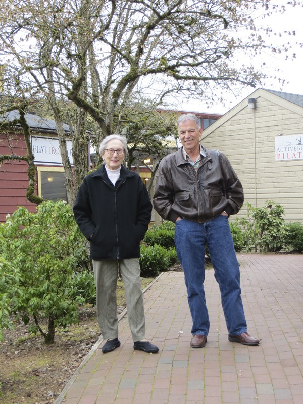 Ruth Mohl with her son-in-law