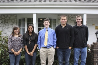 The Issaquah Rotary Club's honorees for athlete of the year: Liberty senior Kelsey Werre; Issaquah senior Johanna Carr; Issaquah senior Ryan Tiernan; Tiger Mountain senior Vladi Mnatsakanov; and Liberty senior Eric Etter.