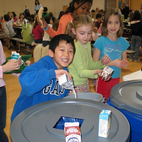 Issaquah School District students have started a food scrap recycling program which has seen them reduce solid waste by 50 to 75 percent.