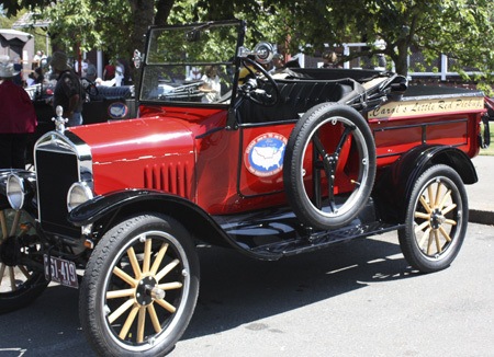 This Ford Model T was one of the many cars which stopped in Issaquah last weekend as part of a recreation of the 1909 Alaska-Yukon-Pacific Exhibition cross country car race.