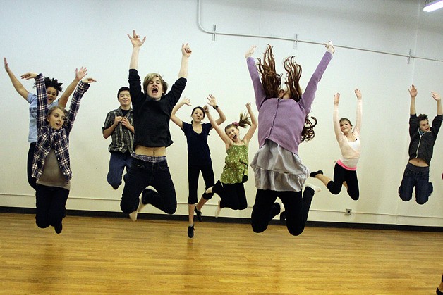 Students rehearse for FAME Jr.