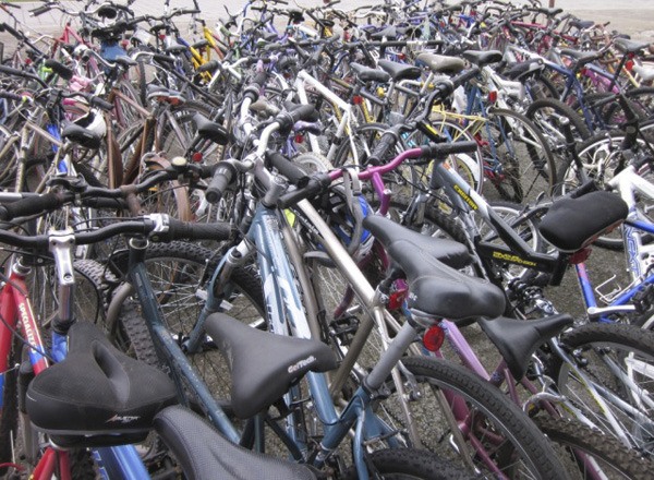 More than 700 bikes were collected at last year's drive.