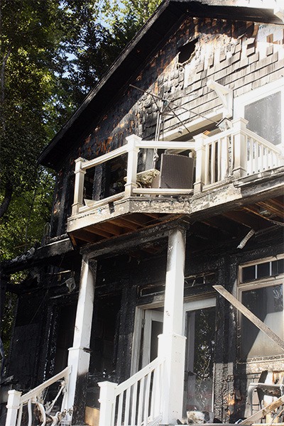 A fire in the 2900 block of East Lake Sammamish Parkway caused significant damage to the exterior of the house