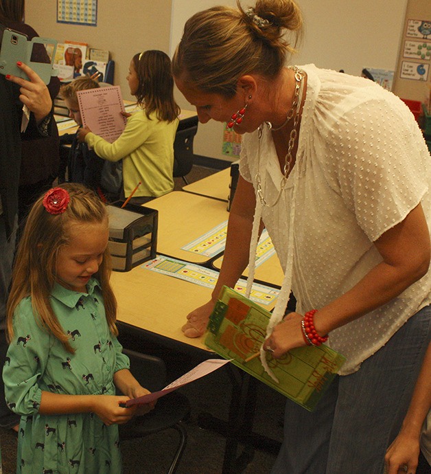 Apollo Elementary on its reopening day in fall 2014. The campus was one of the first to be reconstructed using funds from the bond sale approved by voters in 2012.