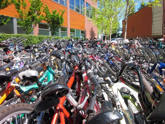 Past drives have produced hundreds of bikes for shipment to Africa.