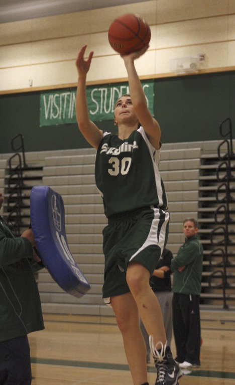 Skyline senior captain Michelle Bretl is one of three six-footers on this year's squad.