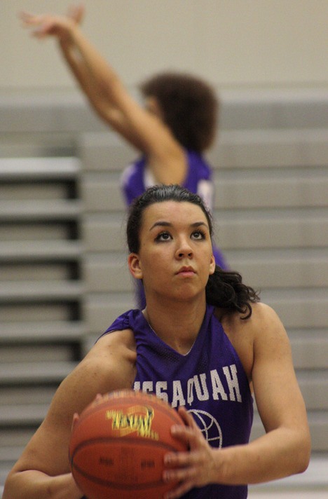 Maddey Pflaumer enters her fourth and final year on the Issaquah varsity basketball team.