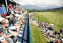 The ANA Dreamliner Lounge is all-inclusive hospitality location overlooking the 18th green.