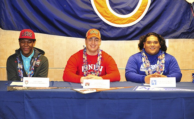 Three players from the Eastside Catholic Crusaders Class 3A state championship football squad will continue their football careers at the collegiate level. Cody Baker (University of New Mexico)