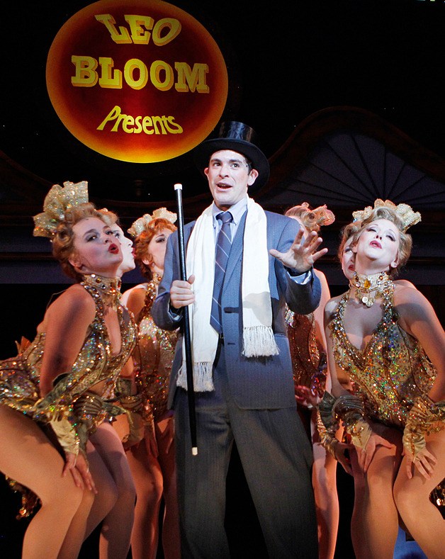 Brian Earp (Leo Bloom) performs in “The Producers” at Village Theatre.