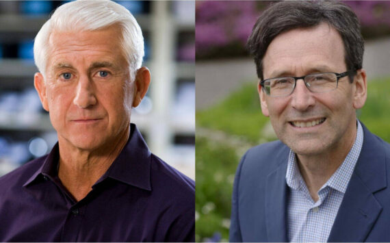 Republican Dave Reichert, left, and Democrat Bob Ferguson, right, are competing in Washington’s 2024 governor’s race. (Photos courtesy of campaigns)